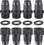 Expandable Garden Hose Repair Kit, Plastic Flex Male and...
