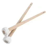 2 Pcs Gong and Drum Stick Accessories Mallet Small Wooden Handle Hammer