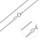 Made in Italy Solid 925 Sterling Silver Snake Chain 45cm