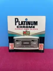 Vintage Kmart Platinum Chrome Double Edge Blades Unopened NOS