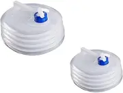 YARNOW 2Pcs Transparent Pe Folding Water Buckets Portable Outdoor Camping Gadgets Multi Functional Storage Buckets for Picnics and Vehicle Use Capacity
