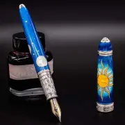 David Oscarson Celestial Fountain Pen - Sky Blue