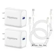 iPhone Charger Fast Charging Apple【MFi Certified】 2-Pack,20W USB C Charger Bl...