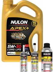 Nulon Apex+ 5W-30 Engine Oil 6L + Octane Booster, Treatment & Extreme Clean
