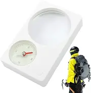 Map Navigation Compass - Wilderness Hiking Compass, Backpacking Orientering Compass | Compact Camping Survival Compass for emergencyy Situations, Advanced Navigation Map Compass for GPS-fre Navigation