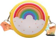 [ifundom] Children's Shoulder Bag for Girls - Cellphone Wallet Crossbody Purse for Teens and Kids - Round Design