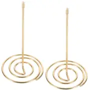 2 Pcs Menu Invoice Holder Receipt Needle Folder Work Office