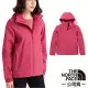 【The North Face】女款 3效能 防水透氣防風耐磨連帽外套(亞洲版型) 5AZZ-396 玫瑰粉 N