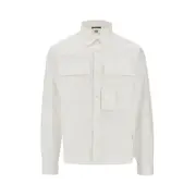 [CP COMPANY] CP COMPANY The Metropolis Series gabardine overshirt Man M M White