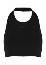 Courrèges Black Halterneck Twill top - M M