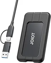 512GB External SSD up to 1900MB/s USB-C USB 3.2 Gen Portable Hard Drive SSD with Protective Cover Shockproof for PS5 Xbox Laptop MacBook and Phone Black