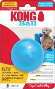 Puppy Ball with Hole - Durable Rubber Fetch Toy - for Small Dogs