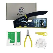 RJ45 Crimper & Network Tool Kit - Cable Repair & Maintenance Kit with Cable T...