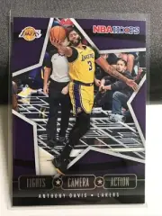 2020-21 NBA Hoops - Anthony Davis - Lights Camera Action Insert #20 - Lakers