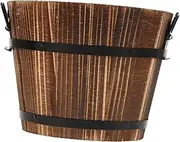KOCKSHION Barrel Rice Container Multi Function Steamed Rice Bucket for Sushi Tofu Food Storage Wood Material for Home Restaurant Use
