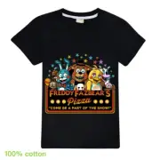 Five Nights at Freddy's Fazbear's Pizza FNAF Unisex Kid's T Shirt 100% Cotton