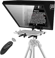 GVM 18" Teleprompter for Phone ipad Tablet DSLR Camera, Solid Aluminum Alloy Teleprompters Kit with Remote Control & App, Ultra HD Wide-Angle Lens for iOS/Android/Online Teaching Live Streaming