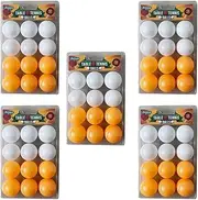 60PCS Table Tennis Balls Training Practice Ping Pong Yellow and White Ball 40mm