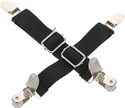VINTORKY Adjustable Boot Straps for Women Men Trousers Leg Fastener Elastic Pant Stirrups Clips for Jeans Motorcycle Seat Mattress Covers