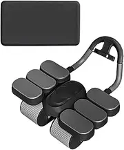 Abdominal Roller Wheel with Knee Mat Quiet Widened Wheels Ab Machine Exerciser for Home Gym Body Building Workout