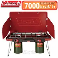 在飛比找PChome24h購物優惠-美國Coleman 7000kcal輕薄雙口瓦斯爐_CM-2