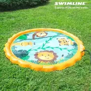 Swimline 68 Inch Sprinkler Mat/Splash Play Mini Pool Outdoor Water Toy Safari