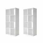 2 X 8 Cube Storage Shelf DIY Cabinet Cupboard Organizer Bookshelf Display Unit