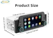5in 1Din Car Stereo Radio CarPlay Android Auto Bluetooth Hands-free Mirror Link (for: Subaru)