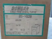 NEW SEALED DONGAN .250KVA GENERAL PURPOSE TRANSFORMER 120/240PV 16/32SV 85-Y020