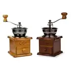 Wooden Coffee Grinder with Smooth Drawer Manual Espresso Grinder for Home Use