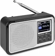 Audizio Anzio Portable DAB+ Radio with Battery Silver