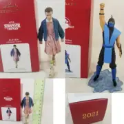 2 Hallmark Keepsake Stranger Things Eleven Ornament 2021 & SUB-ZERO Mortal NEW