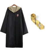 Kids Hufflepuff Robe & Tie Harry Potter Costume Hogwarts Cosplay Book Week Dress Up
