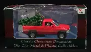 Maisto Dodge Ram Pickup Truck Die-Cast Christmas Holiday Ornament w/Tree