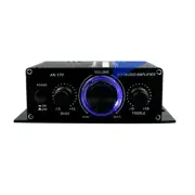 AK-170 12V 2 Ch HiFi Bass Power Amplifier Stereo Audio FM Car Home Boat AMP 400W