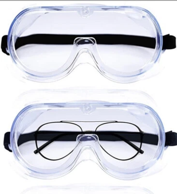 2-Pack Safety Goggles Anti-Fog Lab Goggles Chemistry Lab, Painting, Mowing, Etc!