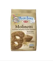 Mulino Bianco Molinetti Breakfast Italian Cookies 12.35oz (PACKS OF 12)