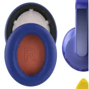 Geekria Protein Leather Ear Pads for Anker Soundcore Life Q10 Headphones (Blue)