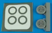 Aires 7227 1/72 A7/A/B/E Wheels & Paint Masks For Hobby Boss
