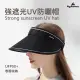 【Kyhome】夏季抗UV空頂遮陽帽 UPF50+ 可調節防曬帽 加大帽簷 休閒/運動太陽帽