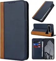 [Cavor] for Google Pixel 8 Pro Case, pixel8 Pro 5G Phone Cases Premium Leather Folio Flip Wallet Case Cover Magnetic Closure Book Design with Kickstand Feature & Card Slots(6.7")-Blue