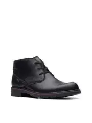 CLARKS COLLECTION Mens Black Morris Peak Toe Block Heel Chelsea Boot 7.5 M New