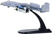 1:100 Scale US A-10A Attack Plane Model Alloy High-Simulated Airplane Fighter Jet Collectibles Souvenir Static Display