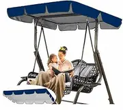 Replacement Body of The Upper Swing Cover for The Swing Seat, Cover of The Waterproof Garden Swing (Canopy Only)