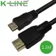 K-Line Mini HDMI to HDMI 4K影音傳輸線 1.5M(2入組)