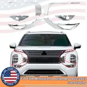 For 2022-2024 Mitsubishi Outlander Front Bumper Chrome Molding Strip Trim 6Pcs (for: Mitsubishi)