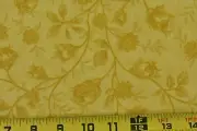 By 1/2 Yd, Gold Floral on Gold Quilt Cotton, Moda, Fig Tree Quilts, B1684