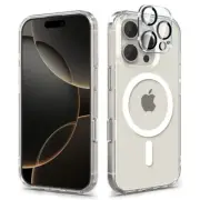 Shockproof Magnetic Cover Magsafe Case for iPhone 15 Pro Max + Camera Lens
