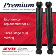 2x Rear KYB Premium Shock Absorbers for Fiat 124 124A 1.2 I4 RWD Wagon 67-71 (for: Fiat)