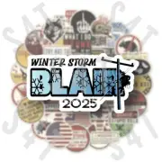 2025 Winter Storm Blair Lineman Hard Hat Sticker Midwest Freezing Ice Snow